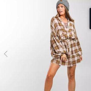 Free people plaid dress